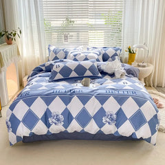 Simple Printed Duvet Cover Single Bed Quilt Cover Geometric Pattern Queen King Size One Comforter Cover Without Pillowcases