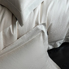 1000TC Egyptian Cotton Thick Weave Jacquard Luxury Solid Color Bedding Set