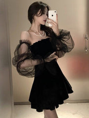 Braise Off Shoulder Mini Dress