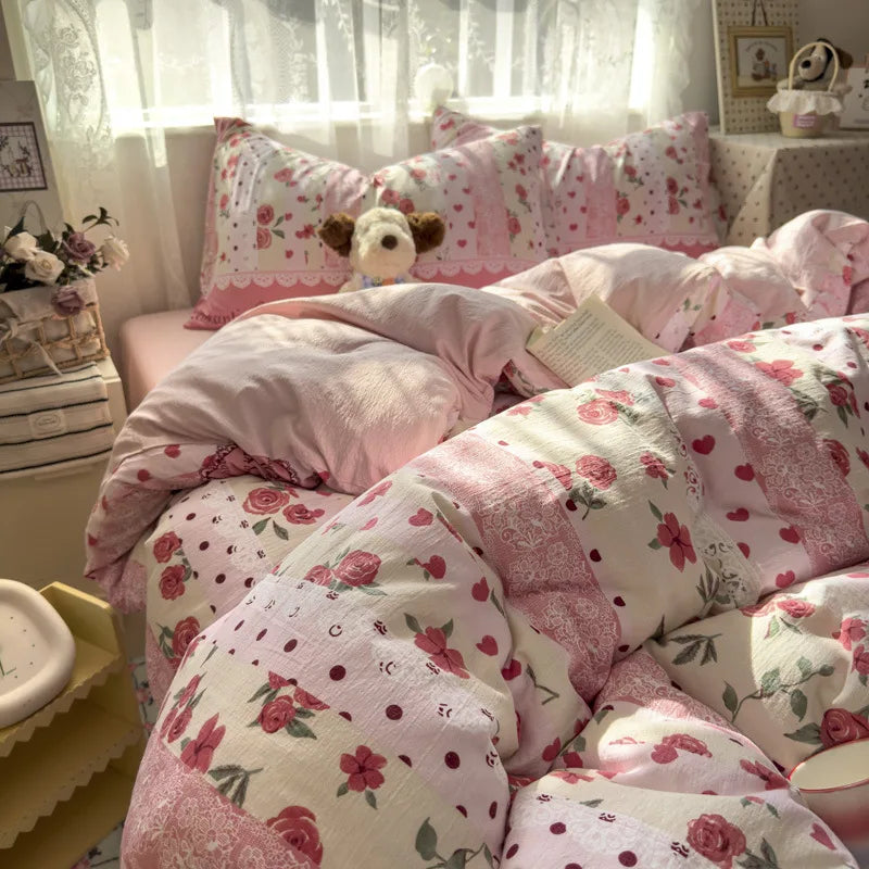 Korean Style Fashion Bedding Set