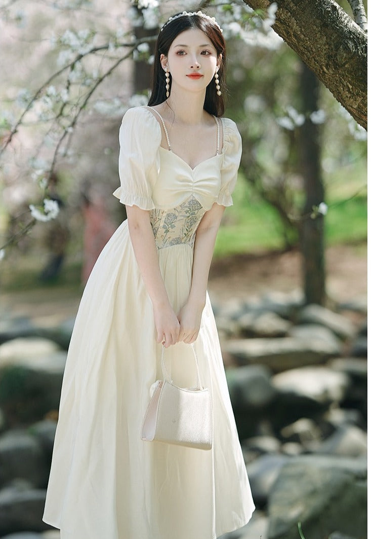 Grace Pearl Vintage-style Romantic Royalcore Dress