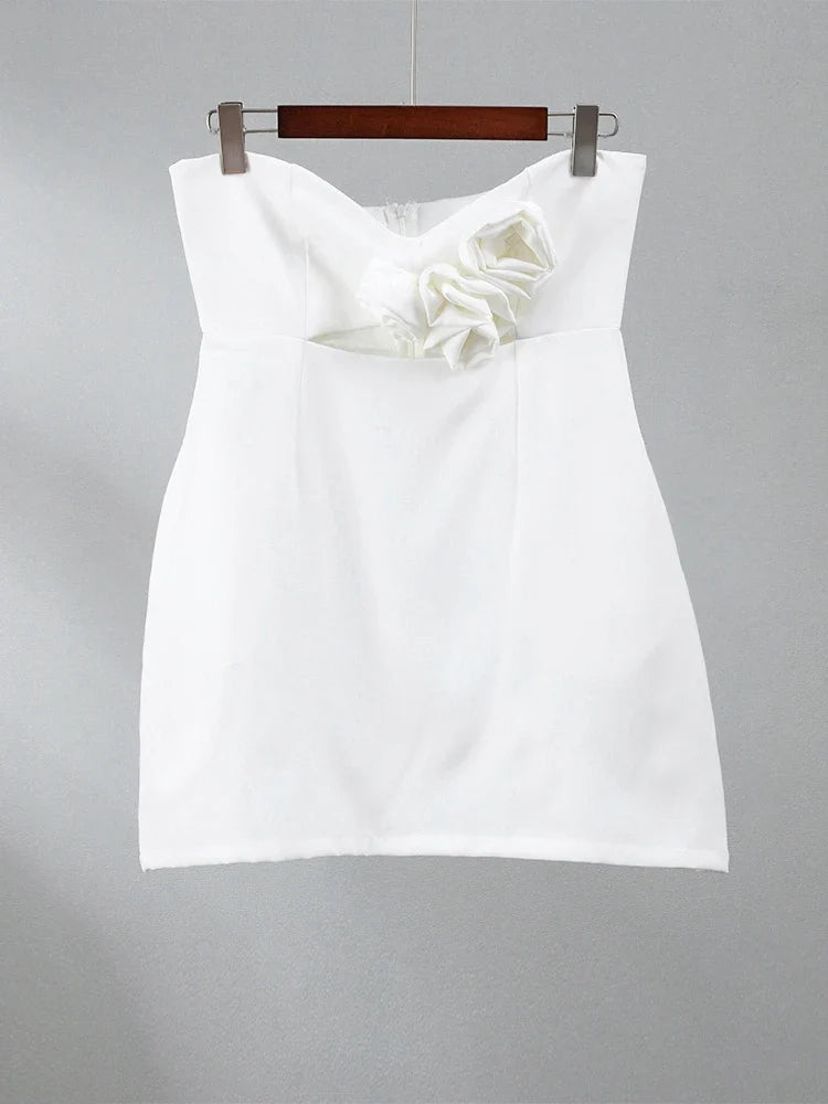Back Again Strapless Mini Dress
