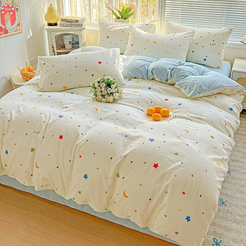 American Pastoral Floral Printed Bedding Set