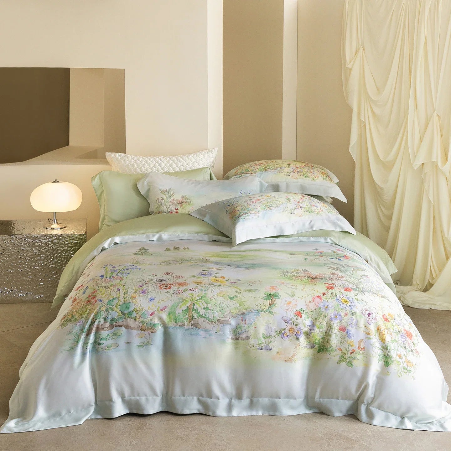 600TC Lyocell Eucalyptus Fiber Soft Silky Cooling luxury Bedding Set