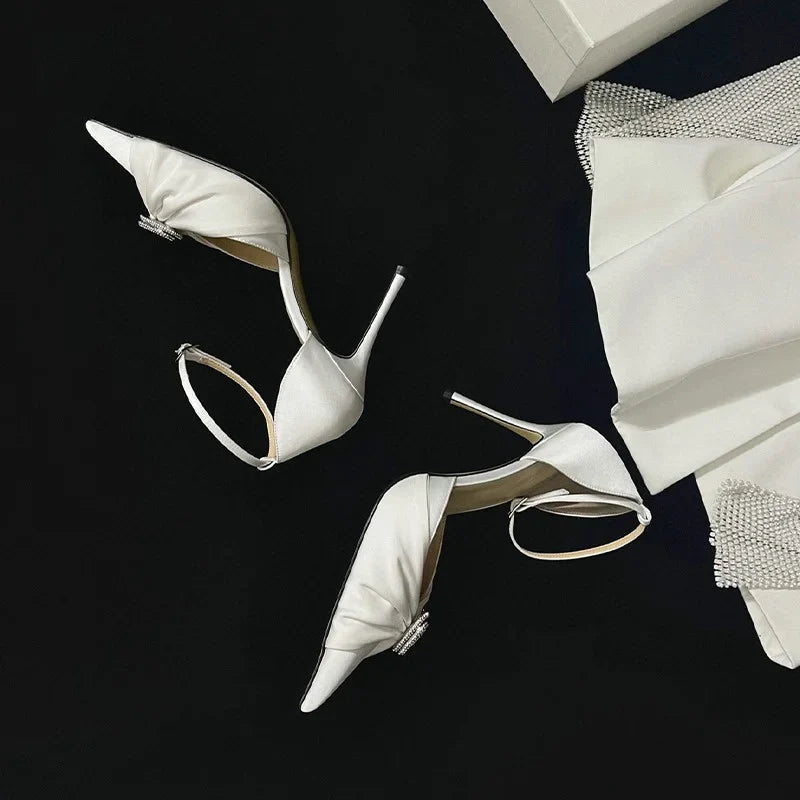Heart Diamond-Bow High Heels