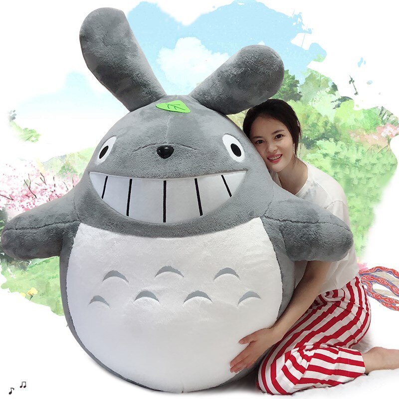 Halbfertige Cartoon-Puppe Mein Nachbar Totoro Haut Plüschtier Kissen Weiches Stoffpuppenbett Großes Kissen Spielzeug für Kinder Geschenk 