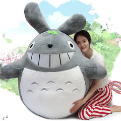 Halbfertige Cartoon-Puppe Mein Nachbar Totoro Haut Plüschtier Kissen Weiches Stoffpuppenbett Großes Kissen Spielzeug für Kinder Geschenk 
