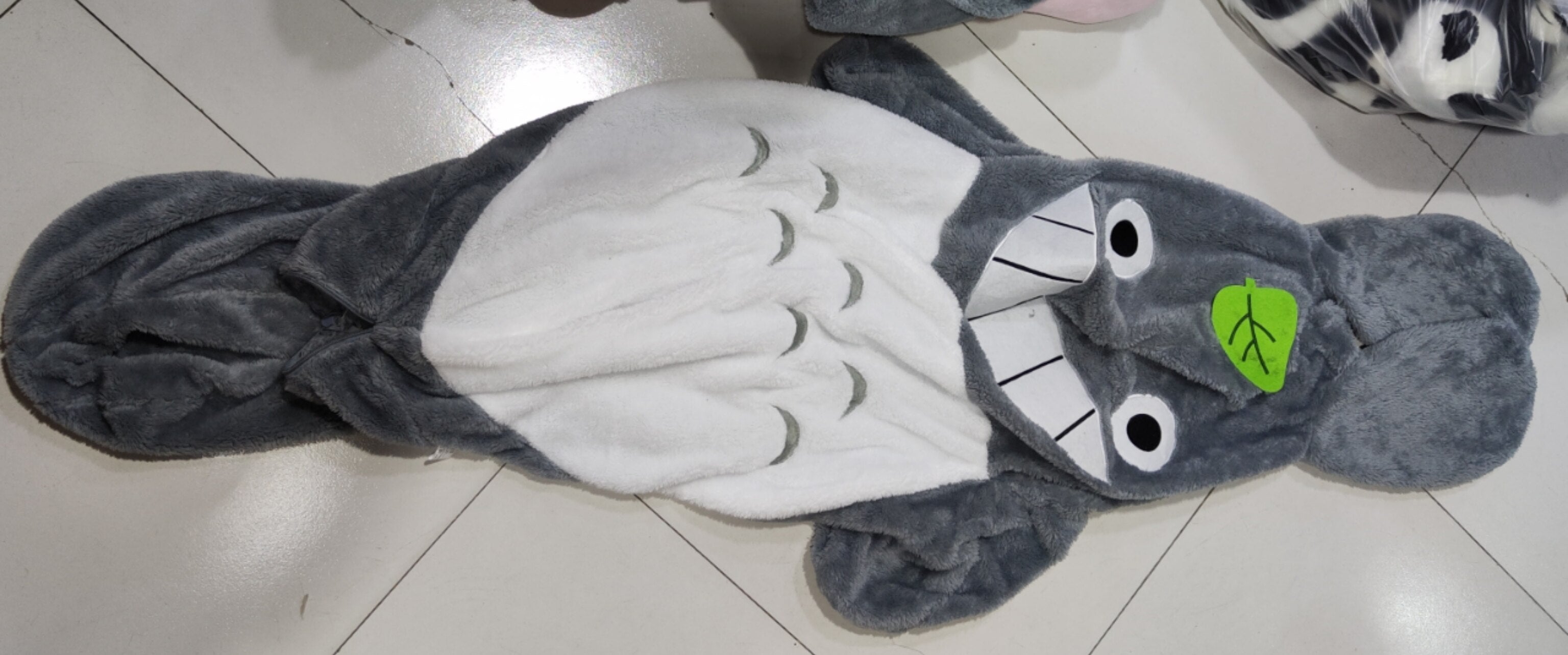 Halbfertige Cartoon-Puppe Mein Nachbar Totoro Haut Plüschtier Kissen Weiches Stoffpuppenbett Großes Kissen Spielzeug für Kinder Geschenk 