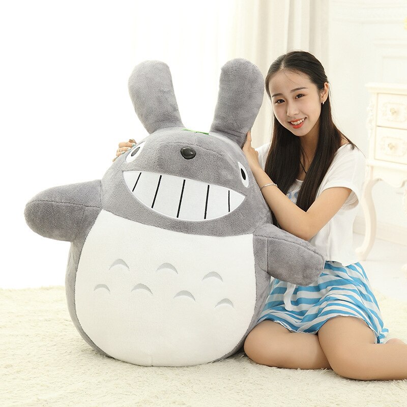 Halbfertige Cartoon-Puppe Mein Nachbar Totoro Haut Plüschtier Kissen Weiches Stoffpuppenbett Großes Kissen Spielzeug für Kinder Geschenk 