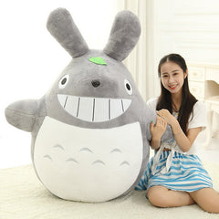 Halbfertige Cartoon-Puppe Mein Nachbar Totoro Haut Plüschtier Kissen Weiches Stoffpuppenbett Großes Kissen Spielzeug für Kinder Geschenk 