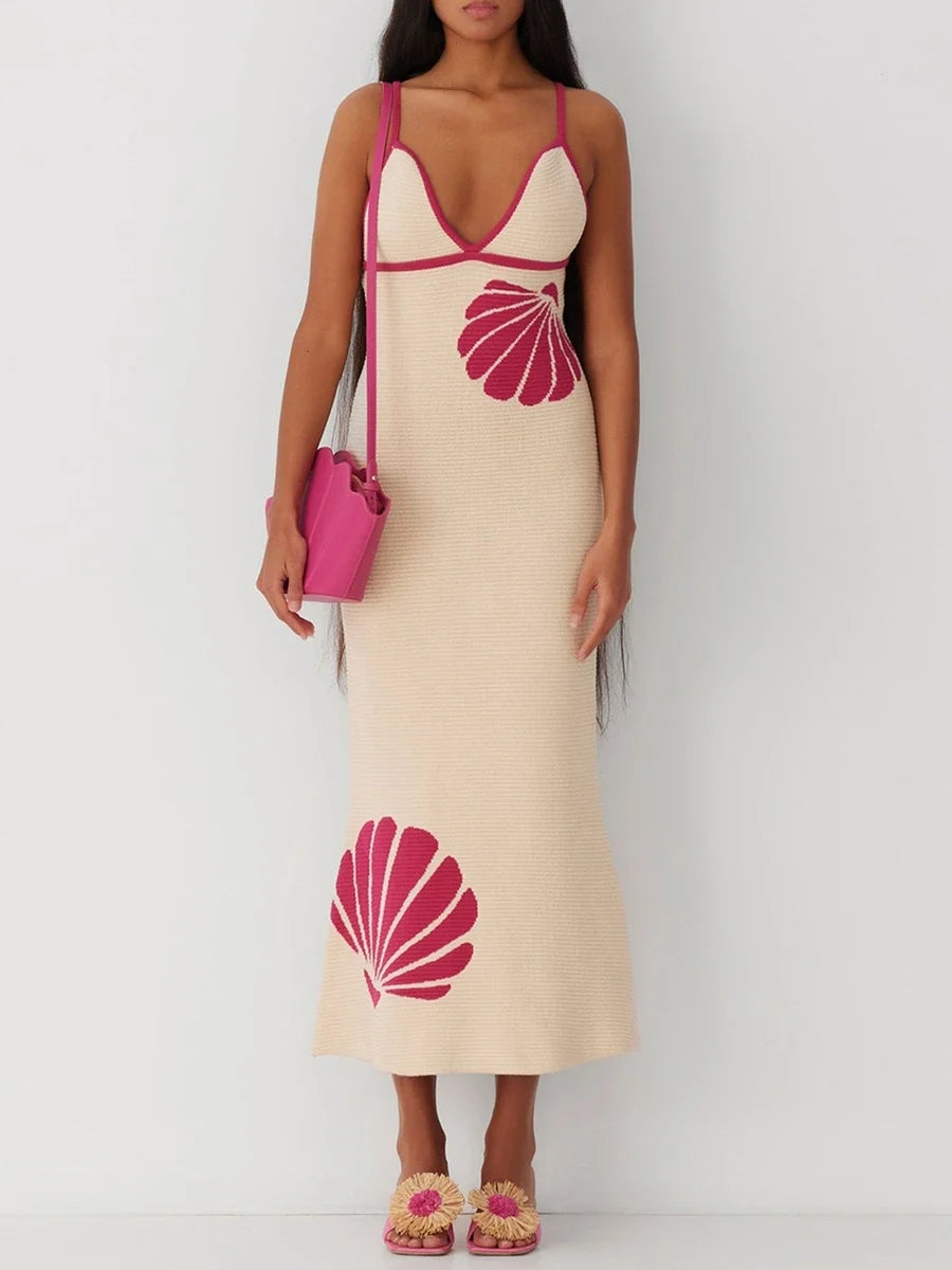 Colette Knit V Neck Dress