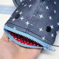 Deep Blue Shark Zipper Pencil Case