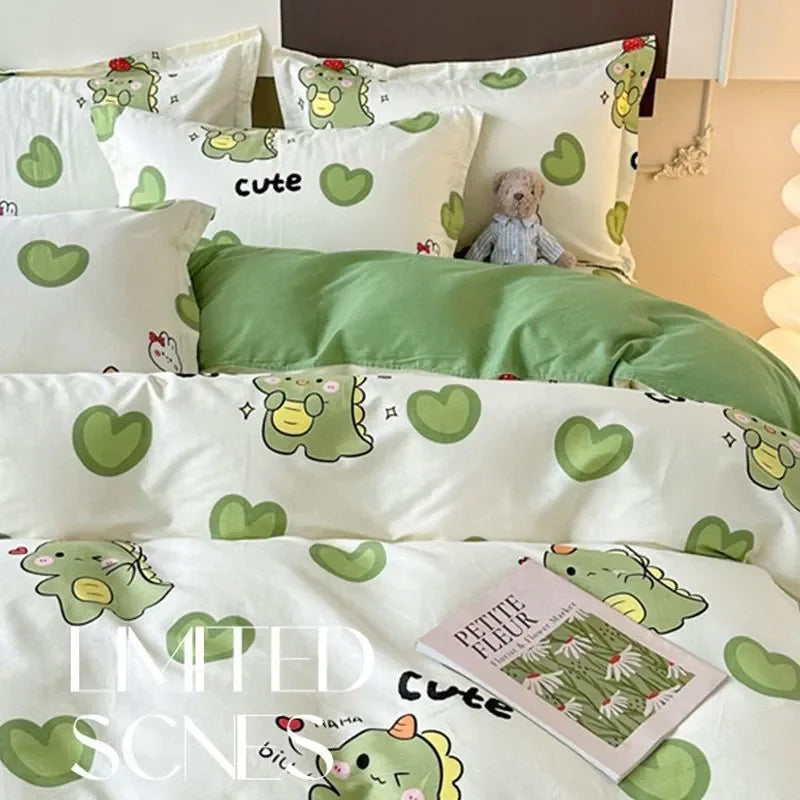 Kawaii Cartoon Bedding Set