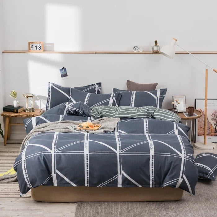 Fall Nordic Style Duvet Cover 1 PCS Double Bed Quilt Cover Minimal Comforter Covers for Queen King Twin Size Bed No Pillowcases