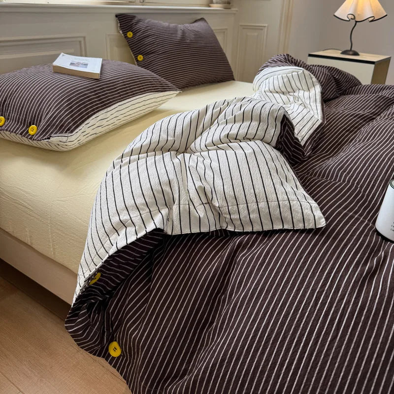 3/4Pcs Minimalist Style Bedding Set