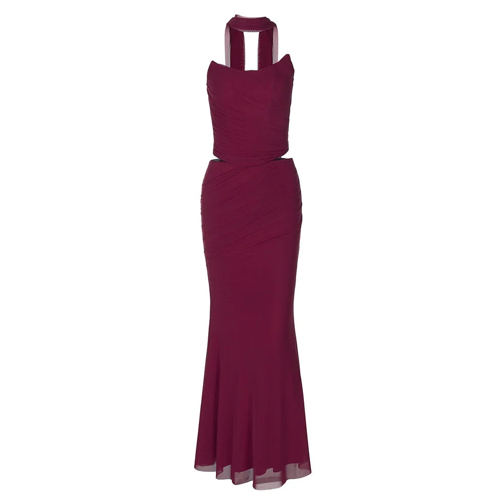 Bellamy Strapless Set With Scarf
