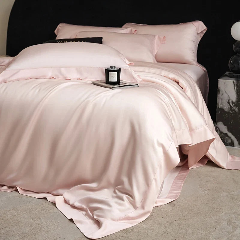 1000TC Lyocell Eucalyptus Fiber Super Soft Silky Queen King Size Bedding Set