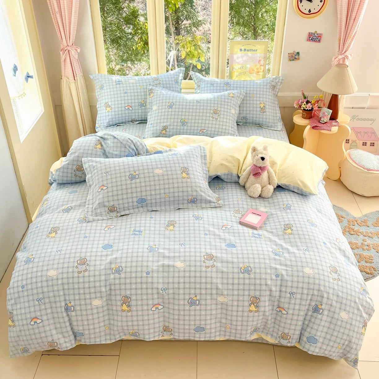 Cartoon Print 100% Cotton Bedding Sets