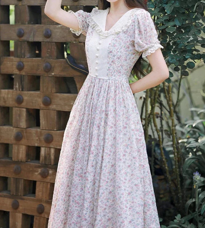 Willow Field Vintage Cottage Fairy Dress Cottagecore Aesthetic