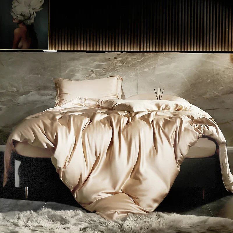 600TC Lyocell Bamboo Fiber Silky Cool Feeling Bedding Set