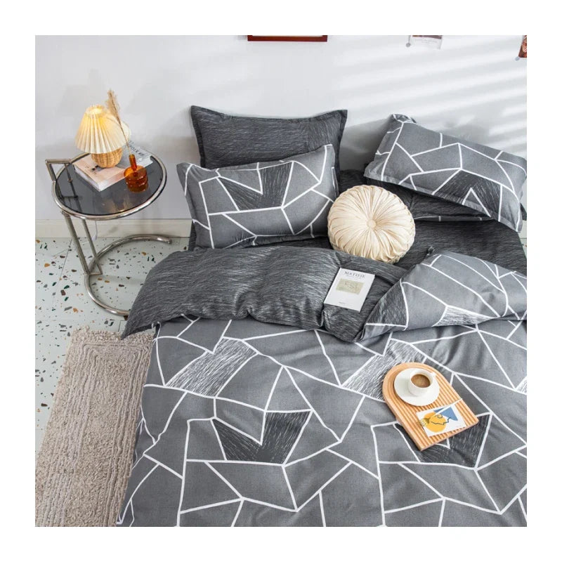 Fall Nordic Style Duvet Cover 1 PCS Double Bed Quilt Cover Minimal Comforter Covers for Queen King Twin Size Bed No Pillowcases