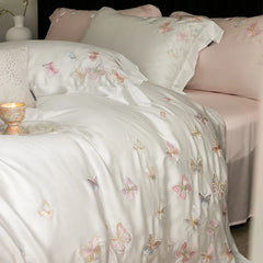 Butterfly Embroidery Luxury Bedding Set