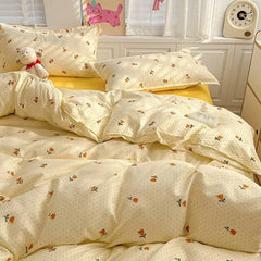 Ins White Bedding Set