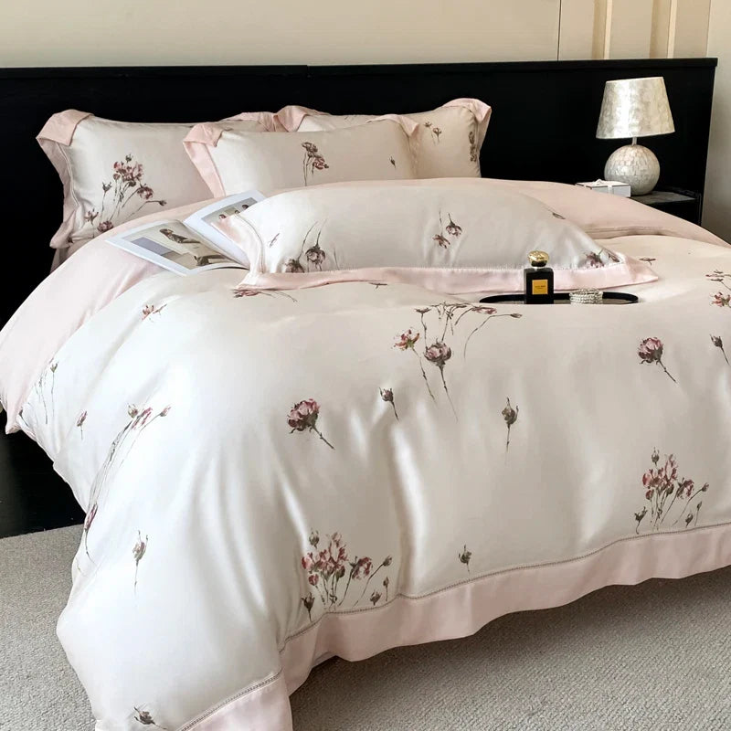 100% Lyocell Eucalyptus Fiber Soft Silky Cooling Bedding Set