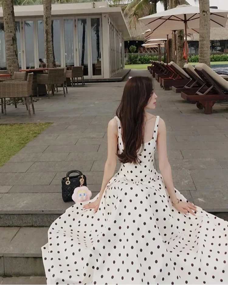 Amora Polka Dots Midi Dress