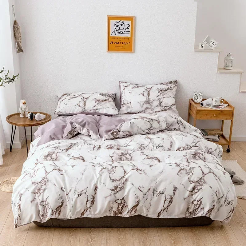 Geometric Ink Wash Print Bedding Set
