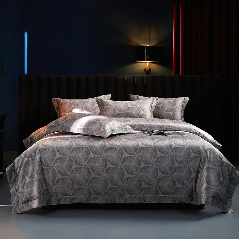 Premium 1200TC Egyptian Cotton Digital Printing Luxury Bedding Set