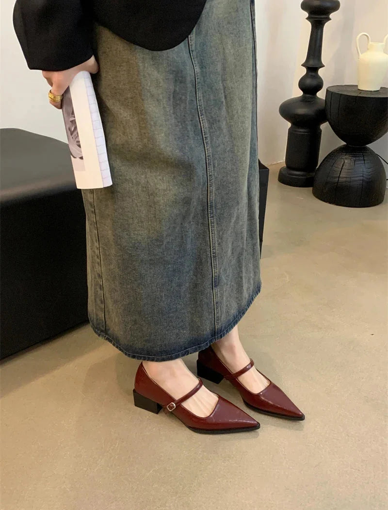 Keely Retro Pointed Toe Pumps