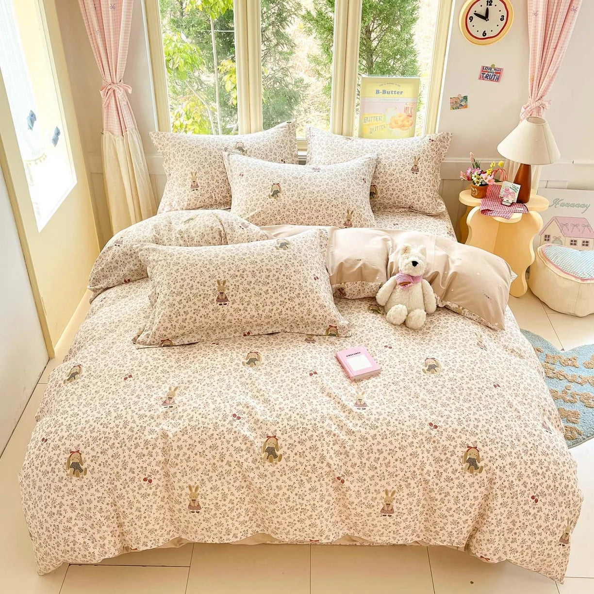 Cartoon Print 100% Cotton Bedding Sets