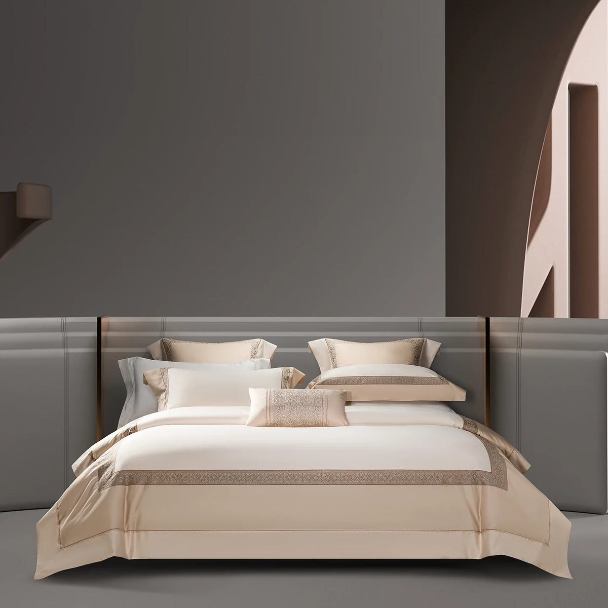 Premium 1200TC Egyptian Cotton Embroidery Luxury Hotel Style Bedding Set