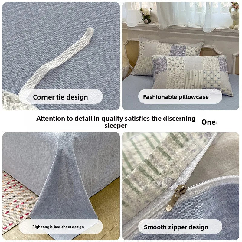 Korean Double Layer Gauze Bedding Set