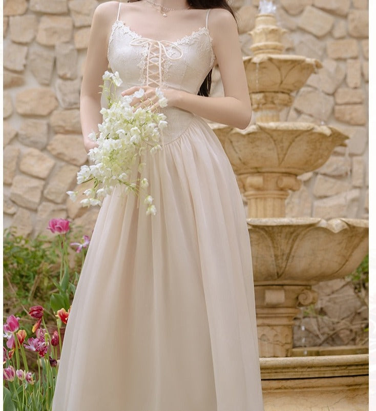 Glorious Kingdom Romantic Fairycore Vintage Princess Slip Dress