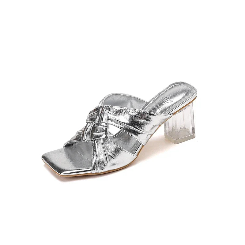 Square Toe Exposed Leather