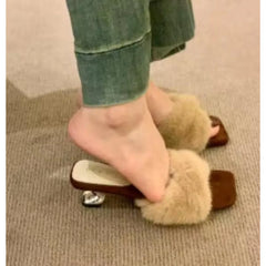 Square Toe Block Heel