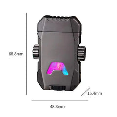 Windproof Double Jet Flame Luminous Lighter