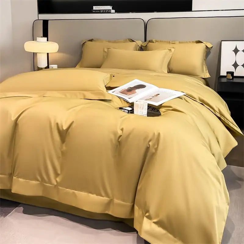 1000TC Egyptian Cotton Premium Solid Color Bedding Set