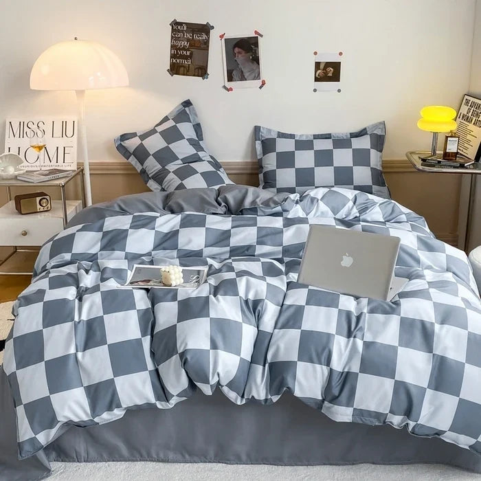 Fall Nordic Style Duvet Cover 1 PCS Double Bed Quilt Cover Minimal Comforter Covers for Queen King Twin Size Bed No Pillowcases