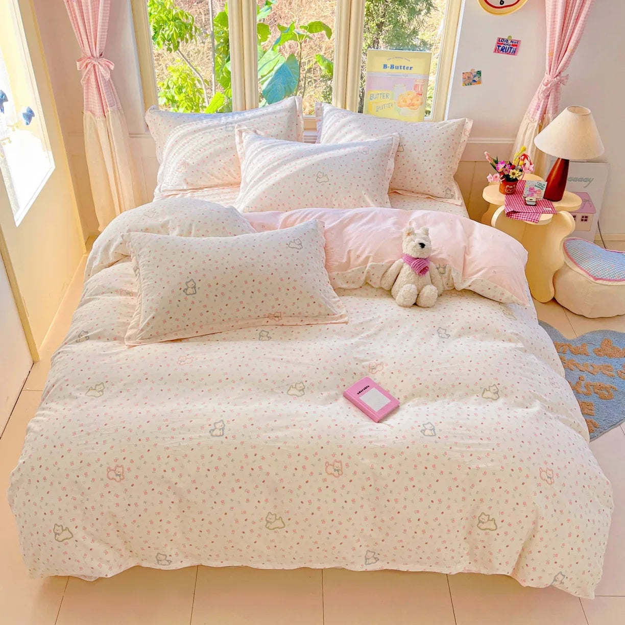 Cartoon Print 100% Cotton Bedding Sets
