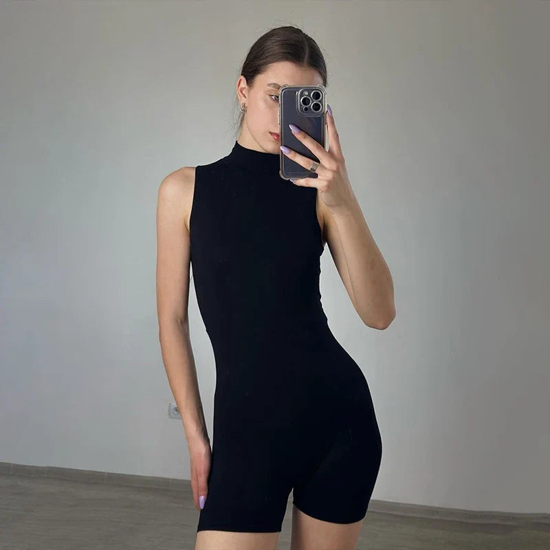 Jetset Black Mini Playsuit