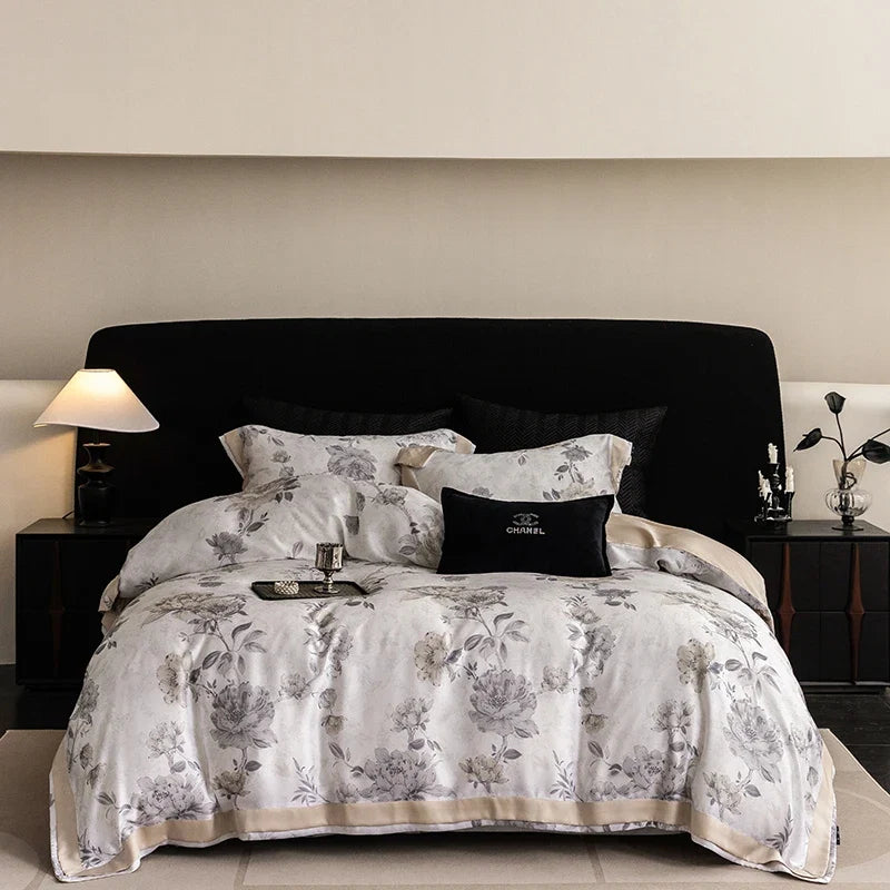 Botanical Floral Print Luxury Bedding Set