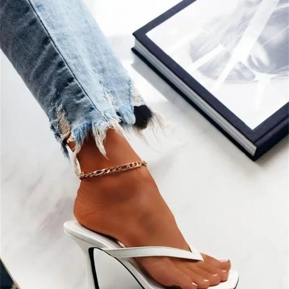 Women Retro Slippers Soft Leather Sandals