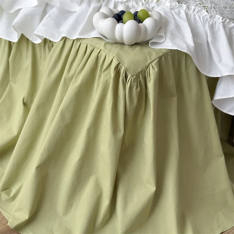 French Romantic 100% Cotton Washed Cotton Bedding Set