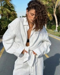 Daydreaming Loose Shirt Matching Set