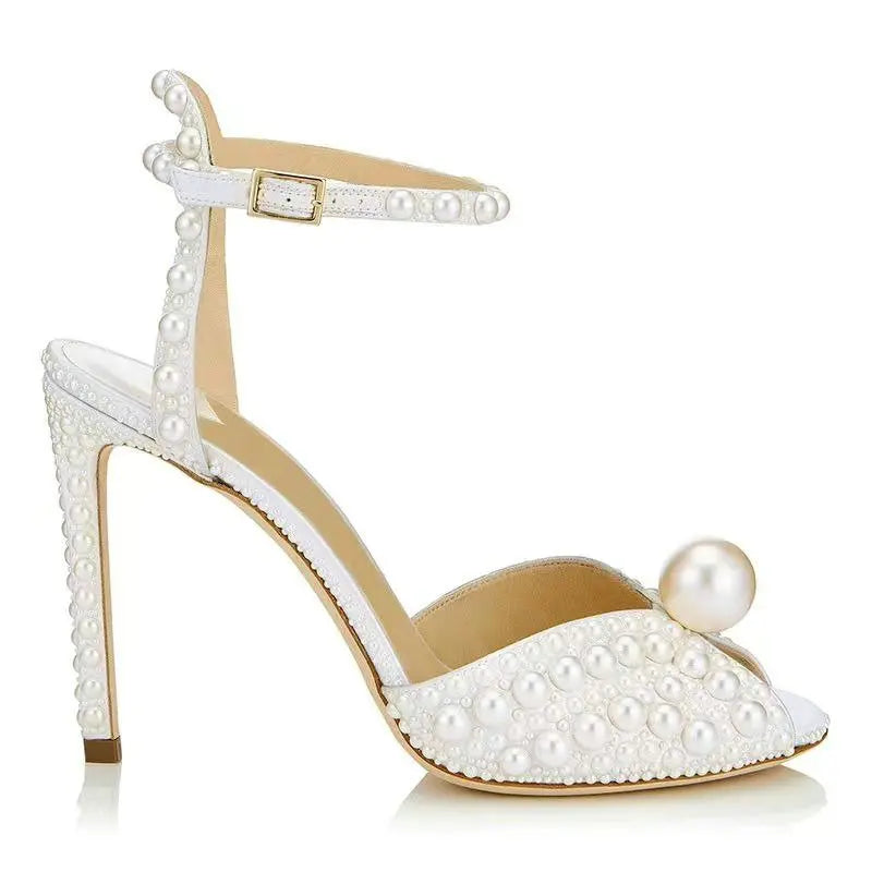 Handmade Pearl High Heels