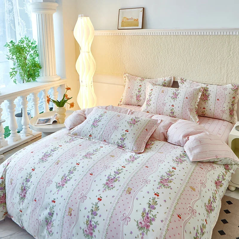 Geometric comforter cover 100%  Minimal 1 piece Cotton Skin-friendly Duvet cover Quilt covers for queen king single size bed
