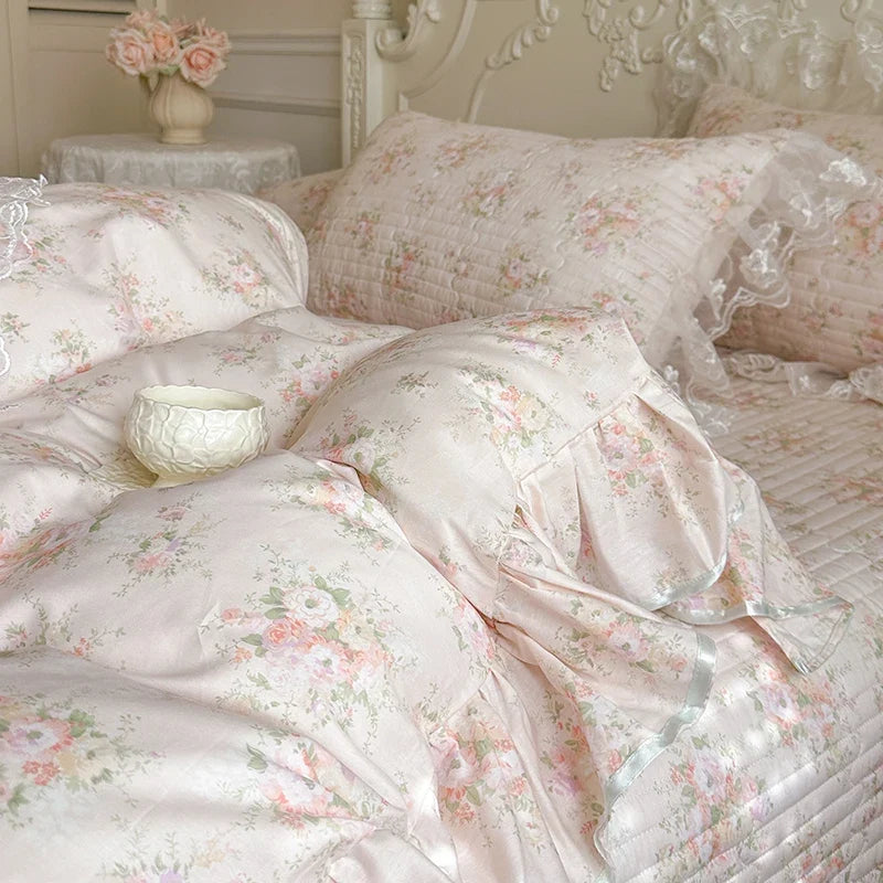 100% Cotton Floral Print Bedding Set